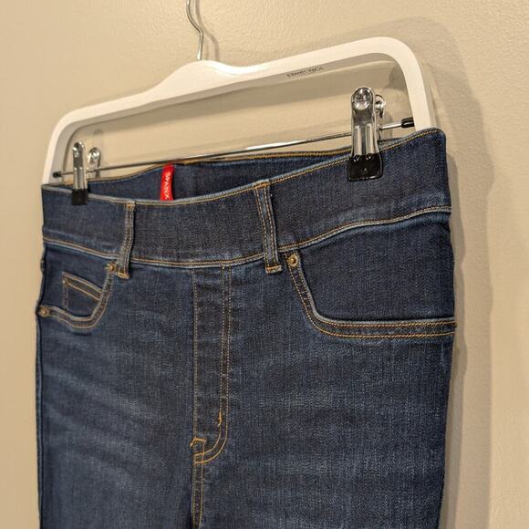 Spanx Jean-ish Ankle Denim Leggings Blue Twilight Rinse Classic - Size M - Picture 3 of 9